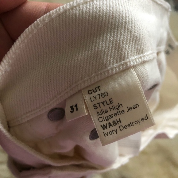 Reformation Julia High Waist Cigarette Jeans 31 - Picture 4 of 6